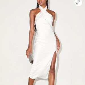 Lulu's Chic White Backless Dress